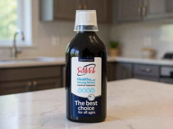 شربت کلسی پاور هولیستیکا روی پیشخوان سفید